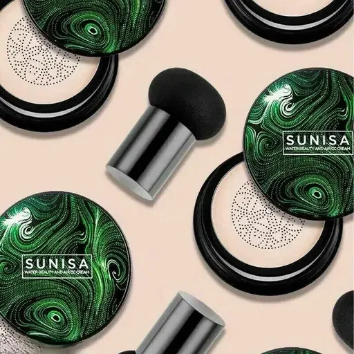 SUNISA 3 in 1 Cushion Waterproof Foundation Cream India | Natural Finish CC Cream image 3