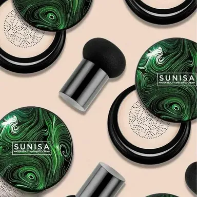 SUNISA 3 in 1 Cushion Waterproof Foundation Cream India | Natural Finish CC Cream thumbnail 2