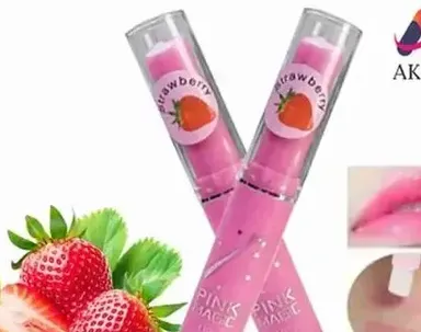 Pink Magic Colour Changeable Lipbalm Pack of 2 | Strawberry Flavour Moisturizing Lip Balm thumbnail 0