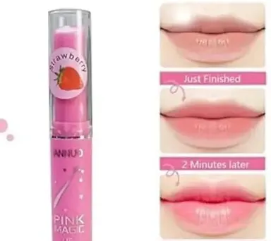 Pink Magic Colour Changeable Lipbalm Pack of 2 | Strawberry Flavour Moisturizing Lip Balm thumbnail 1