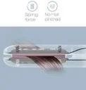 Mini Hair Straightener Pink Ceramic Portable Flat Iron for Travel with Fast Heating Compact Design for Daily Styling image 4