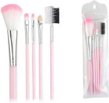 Professional Makeup Brush Set With Beauty Blender India | Pink Washable Brushes thumbnail 0
