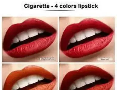 Red Edition Matte Liquid Lipstick Combo 4pc + 36h Waterproof Eyeliner Pack | Long Lasting Lip & Eye Set thumbnail 1