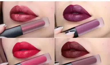 Liquid Matte Mini Lipsticks Set | Red Edition | Waterproof & Long-Lasting Combo Pack | Red, Deep Red, Wine & Pink Shades for Women & Girls thumbnail 2