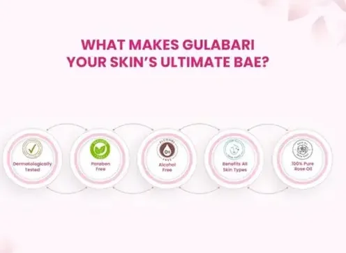 Natural Rose Water Spray 240ml Pack of 2 | Steam Distilled Gulab Jal Toner | ELDERWAND image 3