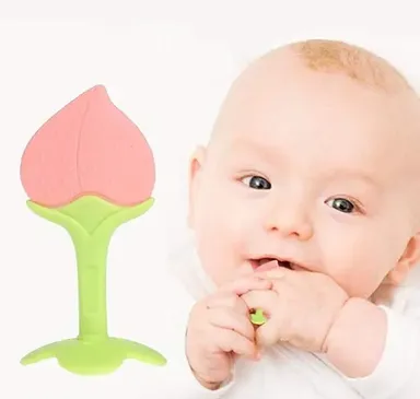 Silicone Baby Feeder Bottle 90ml Pack of 2 | Food Grade Silicone Baby Spoon & Teether Multi Color | Safe Baby Feeding  thumbnail 2
