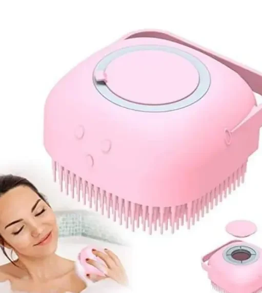 Soft Bath Body Brush Combo | Shampoo Dispenser Back Scrubber | Deep Cleaning Gentle Massage | Exfoliating Shower Scrub for Kids Men Women image 3