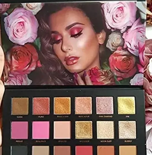 Rose Gold 18|Color Eyeshadow Palette | Matte & Shimmer Finish 18g image 1