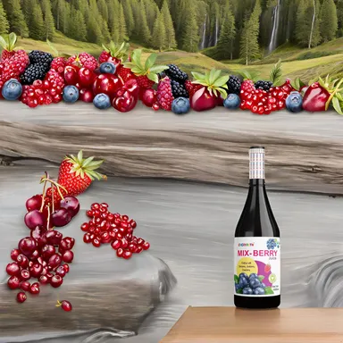 EVERYOUTH Mix Berry Juice, 1000ml, Fortified with Blueberries, Raspberries, Cranberries | Vegan, Antioxidant-Rich, No Added Sugar, Ideal for Immunity Boost thumbnail 4