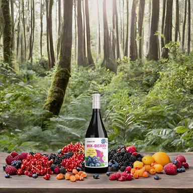 EVERYOUTH Mix Berry Juice, 1000ml, Fortified with Blueberries, Raspberries, Cranberries | Vegan, Antioxidant-Rich, No Added Sugar, Ideal for Immunity Boost thumbnail 5