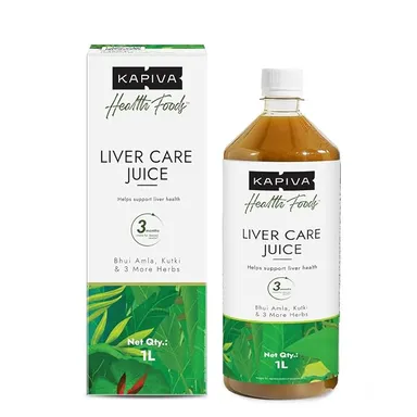 Kapiva Liver Care Juice | Ayurvedic Liver Detox Supplement with Aloe Vera| Bhui Amla| Kalmegh  Kutki & Turmeric | 1L for Liver Health Support thumbnail 0