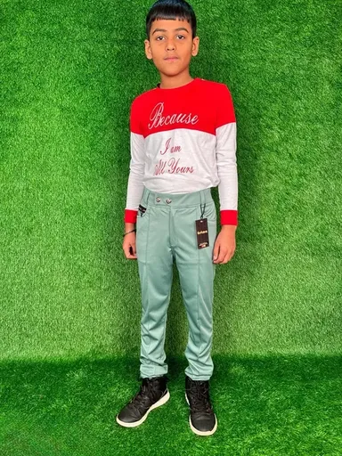 A‑MAZEE Boys Lycra Trackpant Pack of 2 | Stretchable Drawstring Joggers | Comfortable Sports Lower thumbnail 2