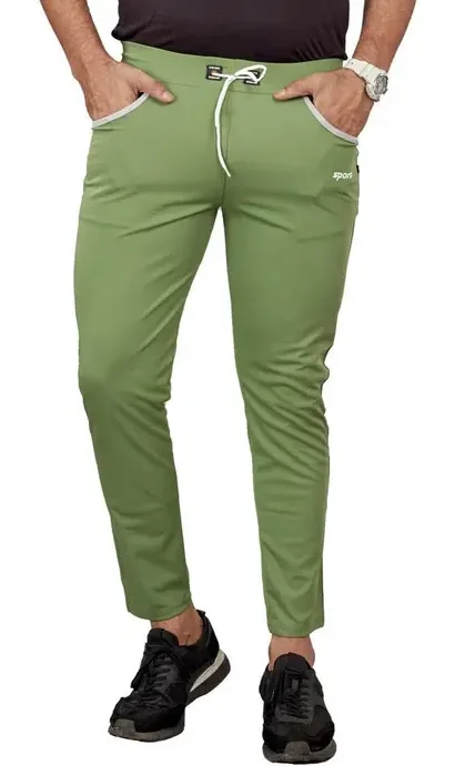 Eetma Men's Lycra Joggers Pack of 2 | Slim Fit Black & Grey | Gym, Yoga & Casual Wear image 1