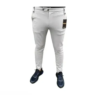 Men's Lycra Blend Casual Trouser | Comfortable Grey Slim Fit Pant | Stretchable Waist | Stylish & Durable | Ideal for Men & Boys | Pack of 2 thumbnail 0