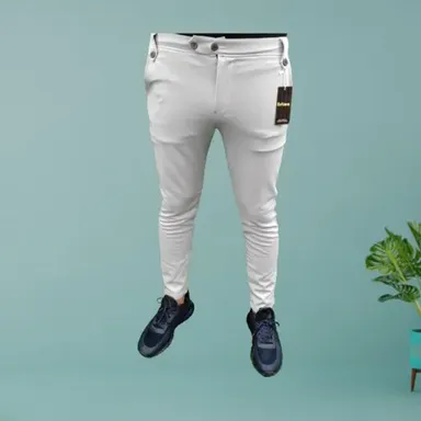 Men's Lycra Blend Casual Trouser | Comfortable Grey Slim Fit Pant | Stretchable Waist | Stylish & Durable | Ideal for Men & Boys | Pack of 2 thumbnail 3