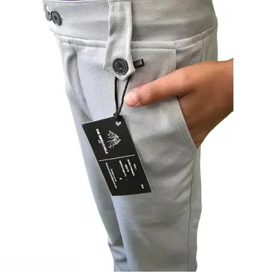 Impeccable Fit Kids Trouser Pants Pack of 3 | Cotton Blend Comfortable & Stylish Kids Trousers | Unisex Lower Pants Black, Grey, Wine | Ages 5-15 thumbnail 2