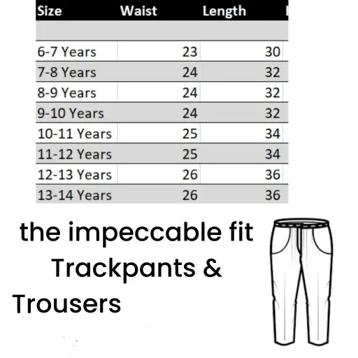 Impeccable Fit Kids Trouser Pants Pack of 3 | Cotton Blend Comfortable & Stylish Kids Trousers | Unisex Lower Pants Black, Grey, Wine | Ages 5-15 image 4