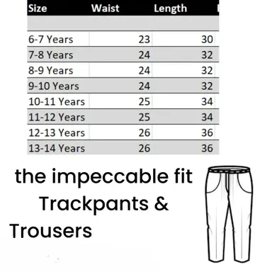 Impeccable Fit Kids Trouser Pants Pack of 3 | Cotton Blend Comfortable & Stylish Kids Trousers | Unisex Lower Pants Black, Grey, Wine | Ages 5-15 thumbnail 3