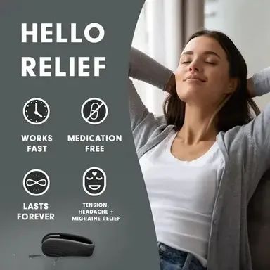 Kelby Migraine Relief Clip | Acupressure Headache Wearable | Drug Free Tension & Stress Relief | Portable Pain Relief Hand Clip | Best Natural Headache Solution  thumbnail 1