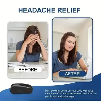 Kelby Migraine Relief Clip | Acupressure Headache Wearable | Drug Free Tension & Stress Relief | Portable Pain Relief Hand Clip | Best Natural Headache Solution  thumbnail 2