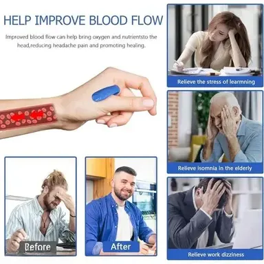 Kelby Migraine Relief Clip | Acupressure Headache Wearable | Drug Free Tension & Stress Relief | Portable Pain Relief Hand Clip | Best Natural Headache Solution  thumbnail 3