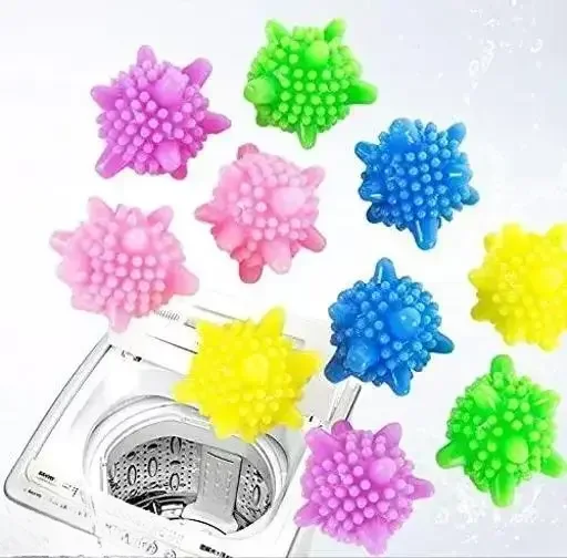 Kelby Pack of 6 Pcs Corona Washing Machine Balls | Eco-Friendly Laundry Balls | Energy-Saving Detergent Balls | Soft Fabric Care | India image 1