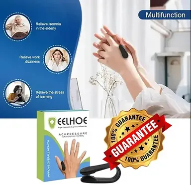 EELHOE | Acupressure Clip for Sugar Control, Headache & Migraine Relief | 2 Pack LI4 Blood Sugar Regulation Clip | Portable Diabetic Stress‑Relief Tool thumbnail 2
