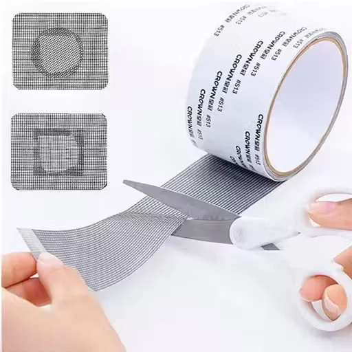 KARTLIE Mosquito Net Repair Tape | Strong Adhesive, Waterproof Fiberglass Screen Patch for Window Door Holes | Anti-Insect Mesh Tape Roll, 1 Pc image 1