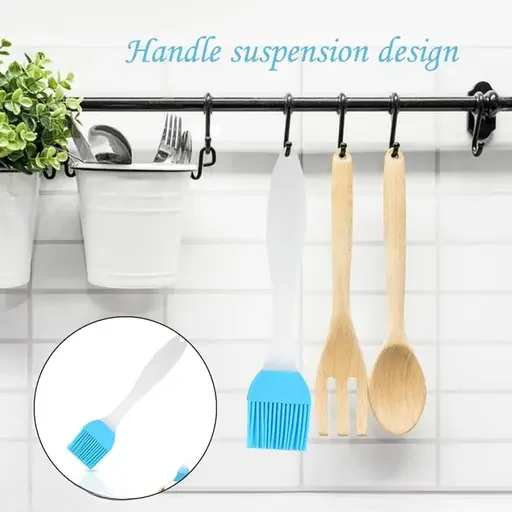 silicone spatula and pastry brush set multicolor | food‑grade heatproof BPA‑free | dishwasher safe | baking cooking BBQ image 4