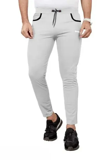 Eetma Lycra Jogger Pants for Men, Boys | Soft Fit Lower | Gym, Yoga, Running, Casual Wear, Pack of 2 | Black & Light Green thumbnail 1