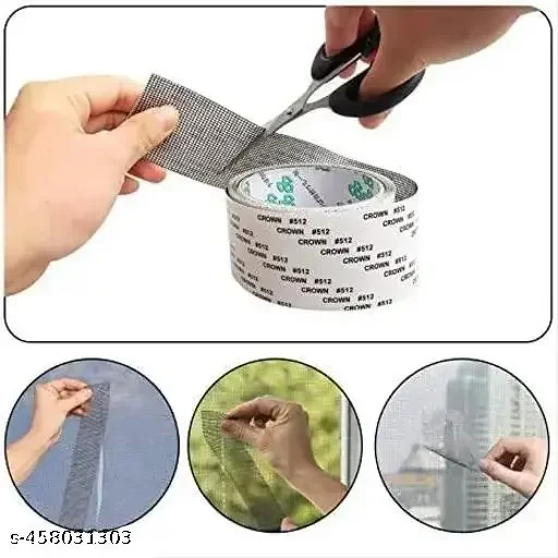 Window Screen Repair Tape | Strong Adhesive Waterproof Mesh | Fiberglass Patch Tape 200cm x 5cm for Patio & Door Screen Repair image 1