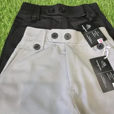 Impeccable Fit | Kids Trousers Pack of 2 | Soft Cotton Blend, Stylish Pants for Boys & Girls, Comfortable Elastic Waist | Daily Wear Bottoms thumbnail 2