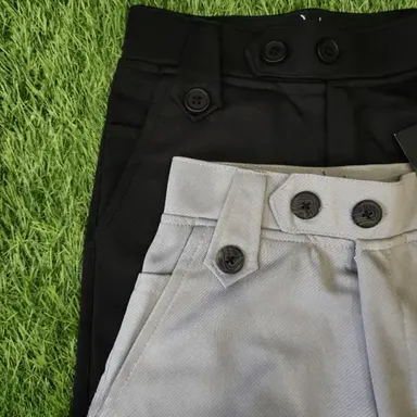Kids trousers pack of 2 | breathable polyester blend elastic waistband, size 6–14 thumbnail 1