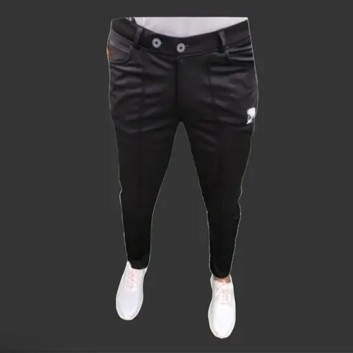 Eetma Men's Lycra Blend Track Pants | Stylish Jogger Pants | Olive & Wine Combo | Pack of 2 | Slim Fit | Gym| Yoga, Running|Casual Wear image 4