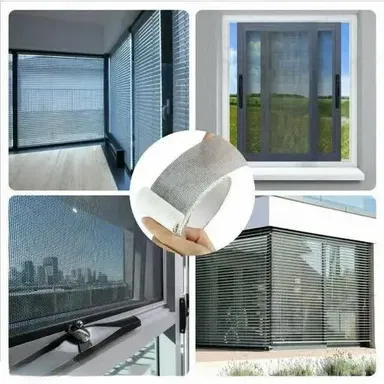Net Repair Tape | Window Screen Repair Tape Waterproof Mesh Patch | Strong Adhesive Fiberglass Tape | Heavy Duty Screen Repair 200cm x 5cm, for Doors & Windows | DIY Mosquito Net Fix thumbnail 1