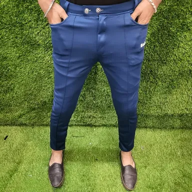 Men's Lycra Trackpant | Stylish Gymwear, Zipper Pocket Trackpant | Adjustable Waistband | Casual & Workout Wear | Breathable Fabric thumbnail 0