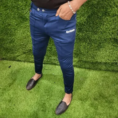 Men's Lycra Trackpant | Stylish Gymwear, Zipper Pocket Trackpant | Adjustable Waistband | Casual & Workout Wear | Breathable Fabric thumbnail 2