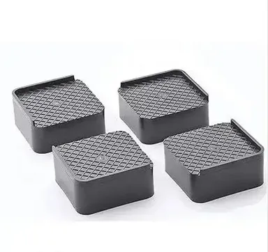 Kelby Refrigerator Stand | Adjustable Washing Machine Base | Non‑Slip Wheels Black thumbnail 0