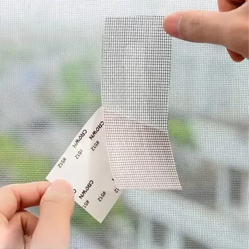 Window Screen Repair Tape | Waterproof & Strong Adhesive Mesh Tape for Door Tears & Holes | 200cm x 5cm | Black Color image 3