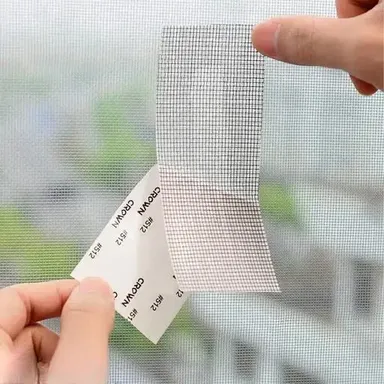 Window Screen Repair Tape | Waterproof & Strong Adhesive Mesh Tape for Door Tears & Holes | 200cm x 5cm | Black Color thumbnail 2