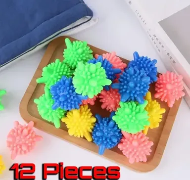 Kelby Reusable Dryer Balls, eco‑friendly washer balls, BPA free, washable laundry dryer balls pack of 12 thumbnail 2