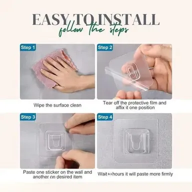 Transparent Self Adhesive Soap Dish Holder No Drilling, Wall Mounted, Drainage Design thumbnail 2
