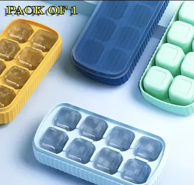 Unique Big Size Silicone Ice Cube Tray |Slow‑Melting Jumbo Ice Mold for Cocktails & Beverages, Food‑Grade, Assorted Colors thumbnail 0