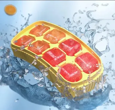 Unique Big Size Silicone Ice Cube Tray |Slow‑Melting Jumbo Ice Mold for Cocktails & Beverages, Food‑Grade, Assorted Colors thumbnail 2