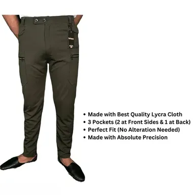 Eetma Men Lycra Track Pants Combo (Pack of 2) | Stylish & Stretchable Lower Pants | Daily Wear & Gym Use | Affordable Casual Wear for Men thumbnail 1