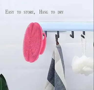 Kelby Silicone Body Scrubber | Shower Cleansing Brush | Non-Slip Grip | Unisex Bath Brush for Sensitive Skin, Travel, Baby & Daily Use | Eco-Friendly, Durable | 1Pc thumbnail 3