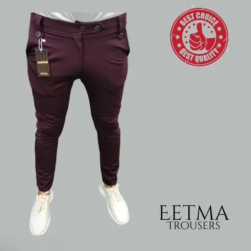 Eetma Men Lycra Jogger Pants | Slim Fit Track Pant Combo | Gym, Yoga & Running Lower | Zipper Pocket Trousers for All Seasons | Pack of 2 image 4