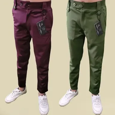 breathable school trousers for kids | adjustable waist pants pack thumbnail 0