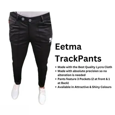  Men Jogger Pants | Soft Lycra Blend | Stylish Casual & Gym Joggers for Men & Boys | Comfortable Running & Yoga Lower Pants thumbnail 3