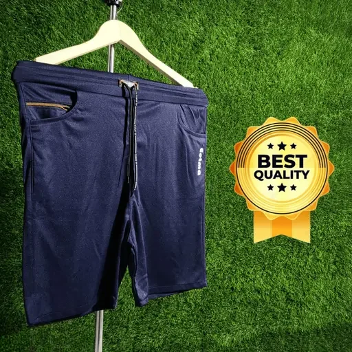 Men's Lycra Shorts Pack of 3 | Stylish Plain, Grey Blue Black | Comfortable Athletic Wear image 2